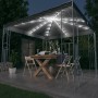 Cenador con tira de luces LED gris antracita 300x300 cm de vidaXL, Carpas y cenadores - Ref: Foro24-3070339, Precio: 270,73 €...
