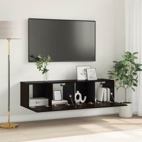 Conjunto de mueble de TV 2 pcs Negro 60 x 30 x 30 cm en Muebles TV | Comprar online en Foru.es