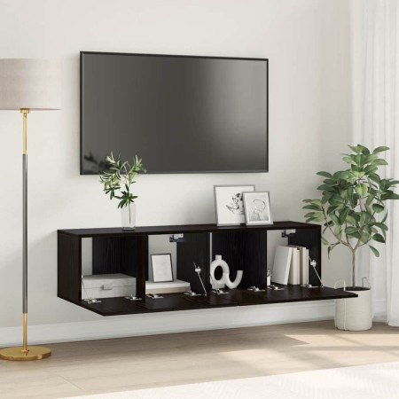 Conjunto de mueble de TV 2 pcs Negro 60 x 30 x 30 cm en Muebles TV | Comprar online en Foru.es