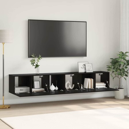 Conjunto de mueble de TV 3 pcs Negro 60 x 30 x 30 cm en Muebles TV | Comprar online en Foru.es