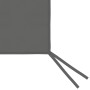 Pared lateral de cenador con ventanas gris antracita 4x2 m de vidaXL, Accesorios para pabellones y cenadores - Ref: Foro24-30...