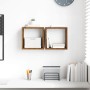 Estanterías de pared 2 pcs Madera vieja 26 x 15 x 26 cm en Estanterías | Comprar online en Foru.es