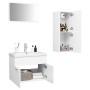 Juego de muebles de baño madera de ingeniería blanco de vidaXL, Muebles de baño - Ref: Foro24-3071000, Precio: 109,06 €, Desc...