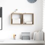 Estanterías de pared 2 pcs Roble artesanal 26 x 15 x 26 cm en Estanterías | Comprar online en Foru.es