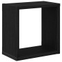 Estanterías de pared 4 pcs Roble Negro 26 x 15 x 26 cm en Estanterías | Comprar online en Foru.es