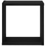 Estanterías de pared 4 pcs Roble Negro 26 x 15 x 26 cm en Estanterías | Comprar online en Foru.es