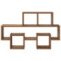 Estante de pared con estante Madera vieja 82 x 15 x 51 cm en Estanterías | Comprar online en Foru.es