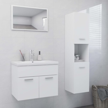 Juego de muebles de baño madera de ingeniería blanco de vidaXL, Muebles de baño - Ref: Foro24-3071405, Precio: 264,65 €, Desc...