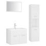 Juego de muebles de baño madera de ingeniería blanco de vidaXL, Muebles de baño - Ref: Foro24-3071405, Precio: 264,65 €, Desc...