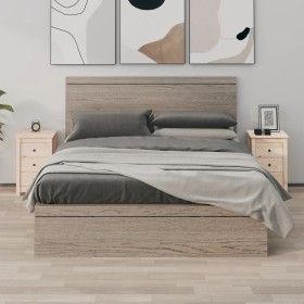 Mesitas de noche 2 uds madera maciza de pino 40x35x61,5 cm de vidaXL, Mesitas de noche - Ref: Foro24-813700, Precio: 120,41 €...