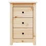 Mesitas de noche 2 uds madera maciza de pino 40x35x61,5 cm de vidaXL, Mesitas de noche - Ref: Foro24-813700, Precio: 120,41 €...