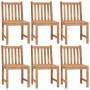 Sillas de jardín 6 unidades madera maciza de teca con cojines de vidaXL, Sillas de jardín - Ref: Foro24-3073135, Precio: 696,...