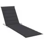 Sun loungers 2 units solid teak wood with anthracite cushion by vidaXL, Loungers - Ref: Foro24-3073186, Price: 594,07 €, Disc...