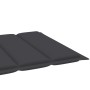 Tumbonas 2 unidadesds madera maciza de teca con cojín antracita de vidaXL, Tumbonas - Ref: Foro24-3073186, Precio: 538,79 €, ...