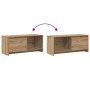 Conjunto de mueble de TV Roble artesanal 90 x 35 x 40 cm en Muebles TV | Comprar online en Foru.es