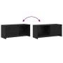 Conjunto de mueble de TV Roble Negro 90 x 35 x 40 cm en Muebles TV | Comprar online en Foru.es