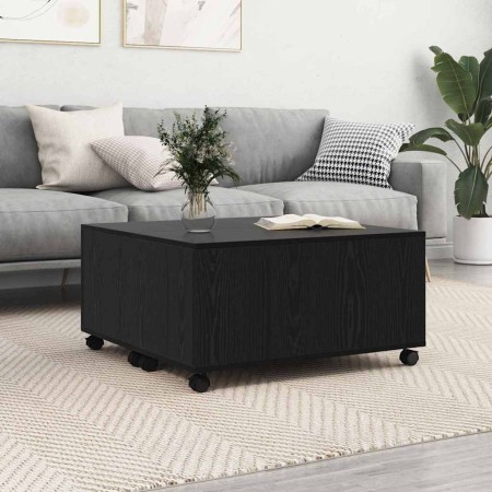 Mesa de Café Roble Negro 75 x 75 x 38 cm Madera de ingeniería en Mesas de centro | Comprar online en Foru.es