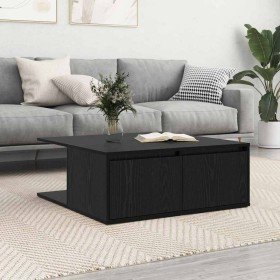 Mesa de Café Roble negro 80 x 80 x 31 cm Madera contrachapada en Mesas de centro | Comprar online en Foru.es