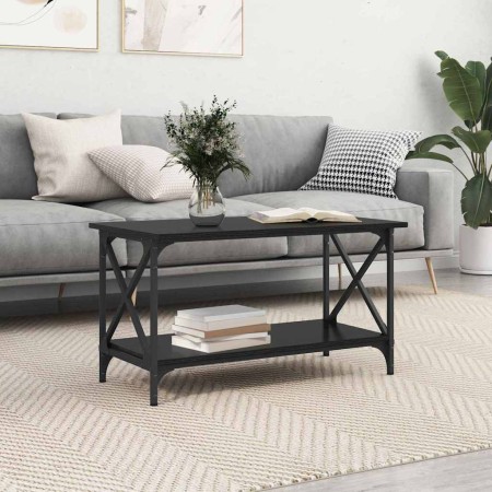 Mesa de Café Roble negro 80 x 45 x 45.5 cm Madera contrachapada en Mesas de centro | Comprar online en Foru.es