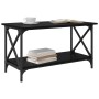Mesa de Café Roble negro 80 x 45 x 45.5 cm Madera contrachapada en Mesas de centro | Comprar online en Foru.es