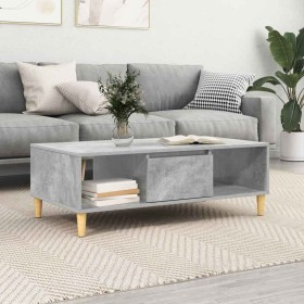 Mesa de Café Gris Concreto 103,5 x 60 x 35 cm en Mesas de centro | Comprar online en Foru.es
