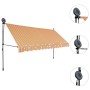 Toldo retráctil manual con LED amarillo y azul 350 cm en Toldos | Comprar online en Foru.es