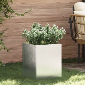 Macetero de Jardín Acero Galvanizado 32 x 32 x 40 cm en Macetas y jardineras | Comprar online en Foru.es