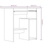 Escritorio de madera contrachapada roble ahumado 80x45x74 cm de vidaXL, Escritorios - Ref: Foro24-815477, Precio: 63,38 €, De...