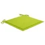 Sillas de jardín 4 uds madera de teca y cojines verde brillante de vidaXL, Sillas de jardín - Ref: Foro24-3073015, Precio: 58...