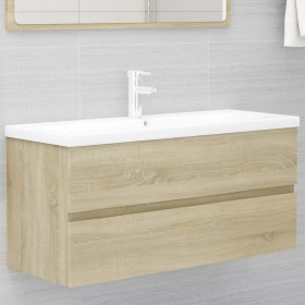 Mueble con lavabo madera de ingeniería roble Sonoma de vidaXL, Tocadores de baño - Ref: Foro24-3071570, Precio: 293,38 €, Des...