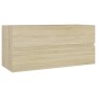 Mueble con lavabo madera de ingeniería roble Sonoma de vidaXL, Tocadores de baño - Ref: Foro24-3071570, Precio: 293,38 €, Des...