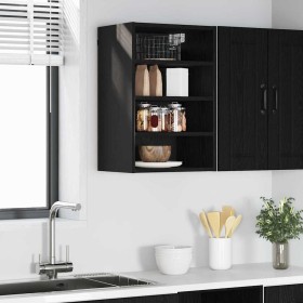 Mueble colgante con estante Riga Roble negro 40 x 29,5 x 60 cm en Armarios de cocina | Comprar online en Foru.es