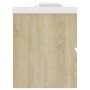 Mueble con lavabo madera de ingeniería roble Sonoma de vidaXL, Tocadores de baño - Ref: Foro24-3071570, Precio: 293,38 €, Des...