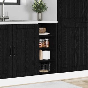 Gabinete Base de Cocina Riga Roble negro 30 x 44,5 x 81,5 cm en Armarios de cocina | Comprar online en Foru.es