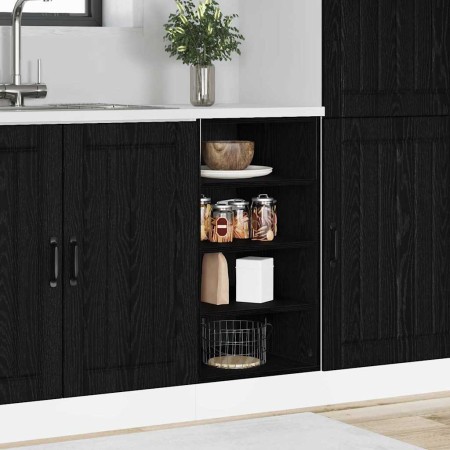 Gabinete Base de Cocina Riga Roble negro 40 x 44,5 x 81,5 cm en Armarios de cocina | Comprar online en Foru.es