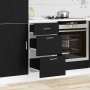 Gabinete Base de Cocina Riga Roble Negro 40 x 46 x 81,5 cm en Armarios de cocina | Comprar online en Foru.es