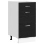 Gabinete Base de Cocina Riga Roble Negro 40 x 46 x 81,5 cm en Armarios de cocina | Comprar online en Foru.es