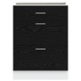 Gabinete Base de Cocina Riga Roble Negro 60 x 46 x 81,5 cm en Armarios de cocina | Comprar online en Foru.es