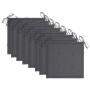 Sillas de jardín 8 uds teca maciza con cojines gris antracita de vidaXL, Sillas de jardín - Ref: Foro24-3072917, Precio: 515,...
