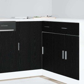 Gabinete Base de Esquina de Cocina con puerta Riga Roble negro en Armarios de cocina | Comprar online en Foru.es