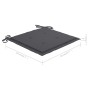 Sillas de jardín 8 uds teca maciza con cojines gris antracita de vidaXL, Sillas de jardín - Ref: Foro24-3072917, Precio: 515,...