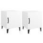 Mesitas de noche 2 unidades madera contrachapada blanca de vidaXL, Mesitas de noche - Ref: Foro24-812061, Precio: 51,55 €, De...