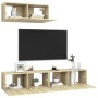 Juego de muebles de salón 2 piezas roble Sonoma en Muebles TV | Comprar online en Foru.es