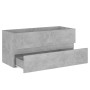 Mueble con lavabo madera de ingeniería gris hormigón de vidaXL, Tocadores de baño - Ref: Foro24-3071571, Precio: 297,56 €, De...