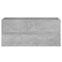 Mueble con lavabo madera de ingeniería gris hormigón de vidaXL, Tocadores de baño - Ref: Foro24-3071571, Precio: 297,56 €, De...
