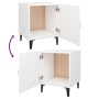 Mesitas de noche 2 unidades madera contrachapada blanca de vidaXL, Mesitas de noche - Ref: Foro24-812061, Precio: 51,55 €, De...