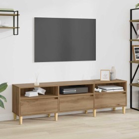 Gabinete de TV con cajón Roble artesanal 150 x 30 x 45 cm en Muebles TV | Comprar online en Foru.es