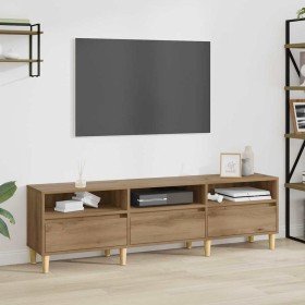Gabinete de TV con cajón Roble artesanal 150 x 30 x 45 cm en Muebles TV | Comprar online en Foru.es
