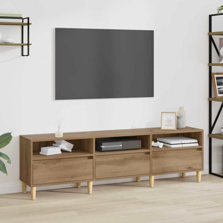 Gabinete de TV con cajón Roble artesanal 150 x 30 x 45 cm en Muebles TV | Comprar online en Foru.es