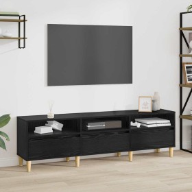 Gabinete de TV con cajón Roble Negro 150 x 30 x 45 cm en Muebles TV | Comprar online en Foru.es